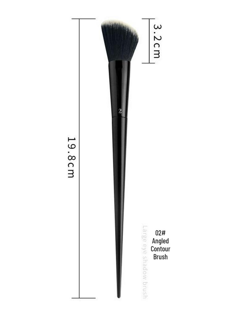 Pointed Tail 9-Piece Makeup Brush Set with Fiber Bristles