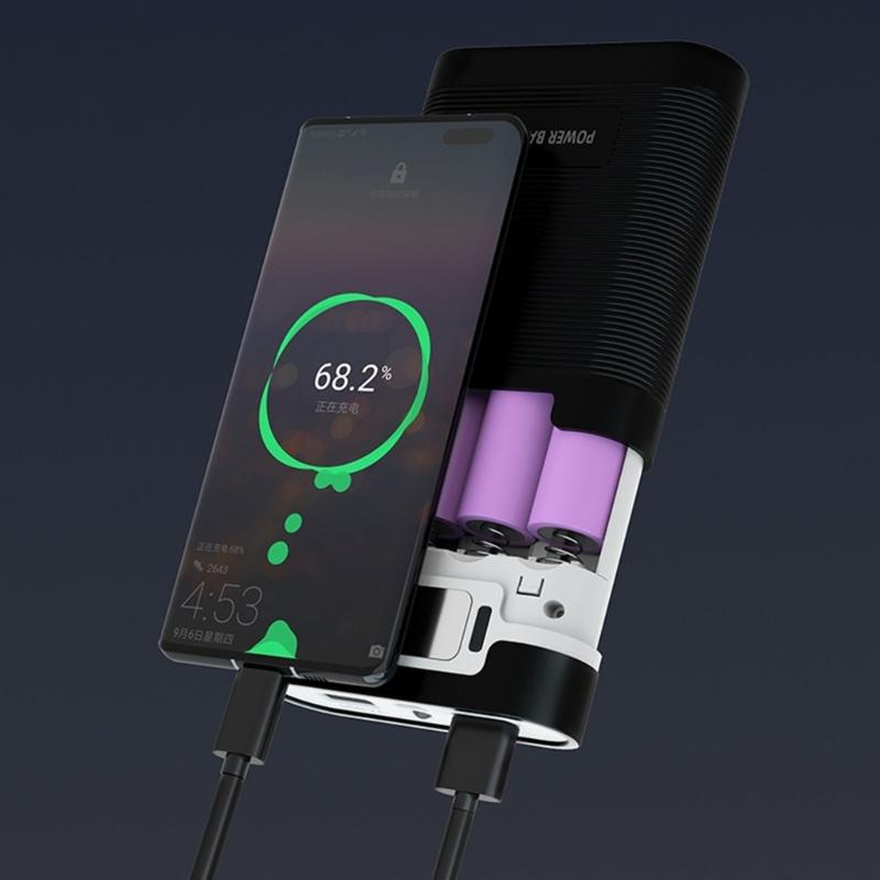 4 Slot 18650 Mobile Battery Removable Battery Compartment Not Welding Required Various Device Charging Solution