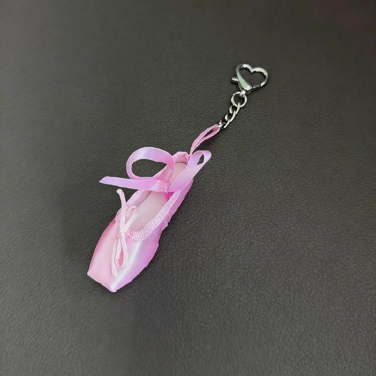 Tragbar Leicht Mini Ballett Schuh Anhänger Schlüsselanhänger Zubehör mit Band Anhänger Stilvolle Dekoration für Geldbörse