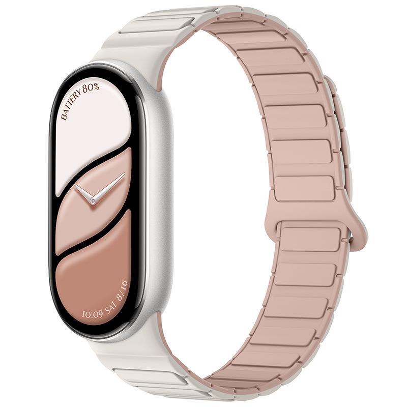 Magnetiskt looparmband för Mi Band 10 Rem Silikon Sportarmband för Xiaomi Mi Band 10 9 8 Correa Band Armbandsaccessoarer