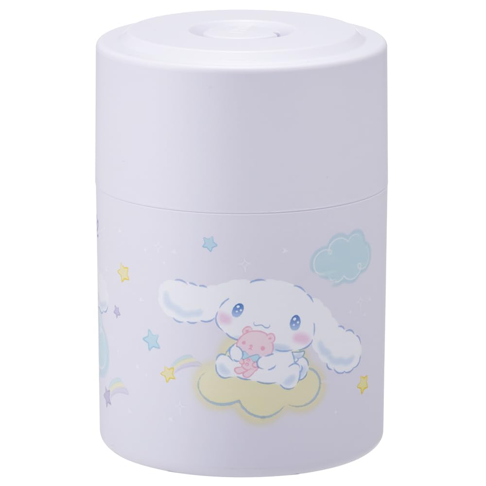 Skater Push Button Airtight Storage Starry Made In Container, 520ml, Cinnamoroll, Sky, Sanrio, Japan, POS5-A