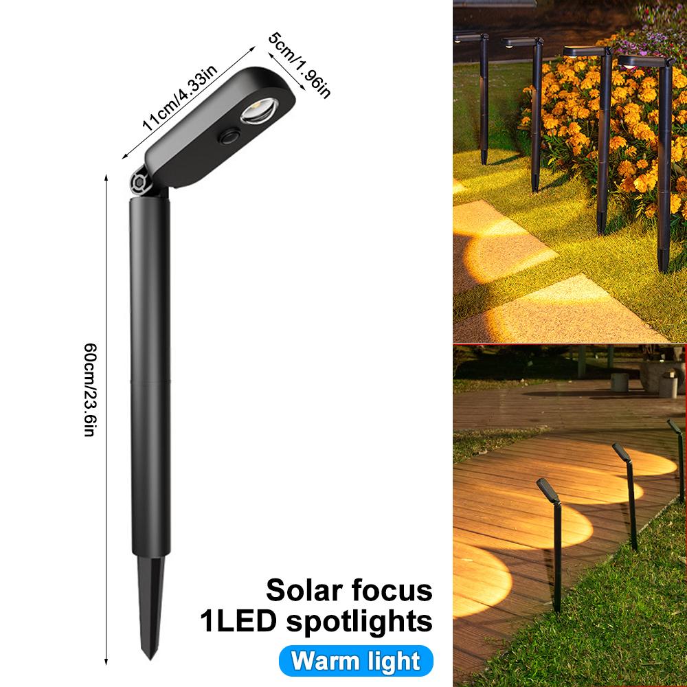 Solar Lights Outdoor Garden Pathway Light Waterproof Solar Powered Lamp LED Landscape Path Spotlight Driveway Patio Yard