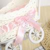Mini Niedliches Design Kinderwagen Einkaufskorb Imitation Rattan Dekoratives Gewebtes Aufbewahrungstablett Mehrzweck Handgefertigt