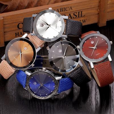 Men Luxury Stainless Steel Quartz Military Sport Leather Band Dial Wrist Watch