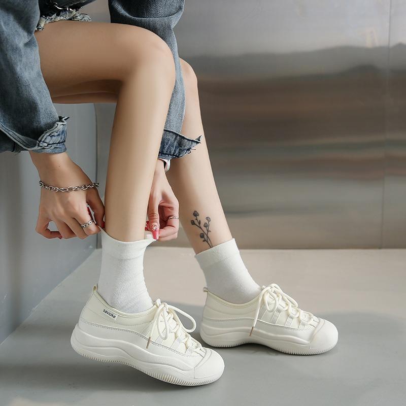 Autumn New Canvas Shoes Female Students Breathable Casual Shoes Street Shooting Little White Shoes Children