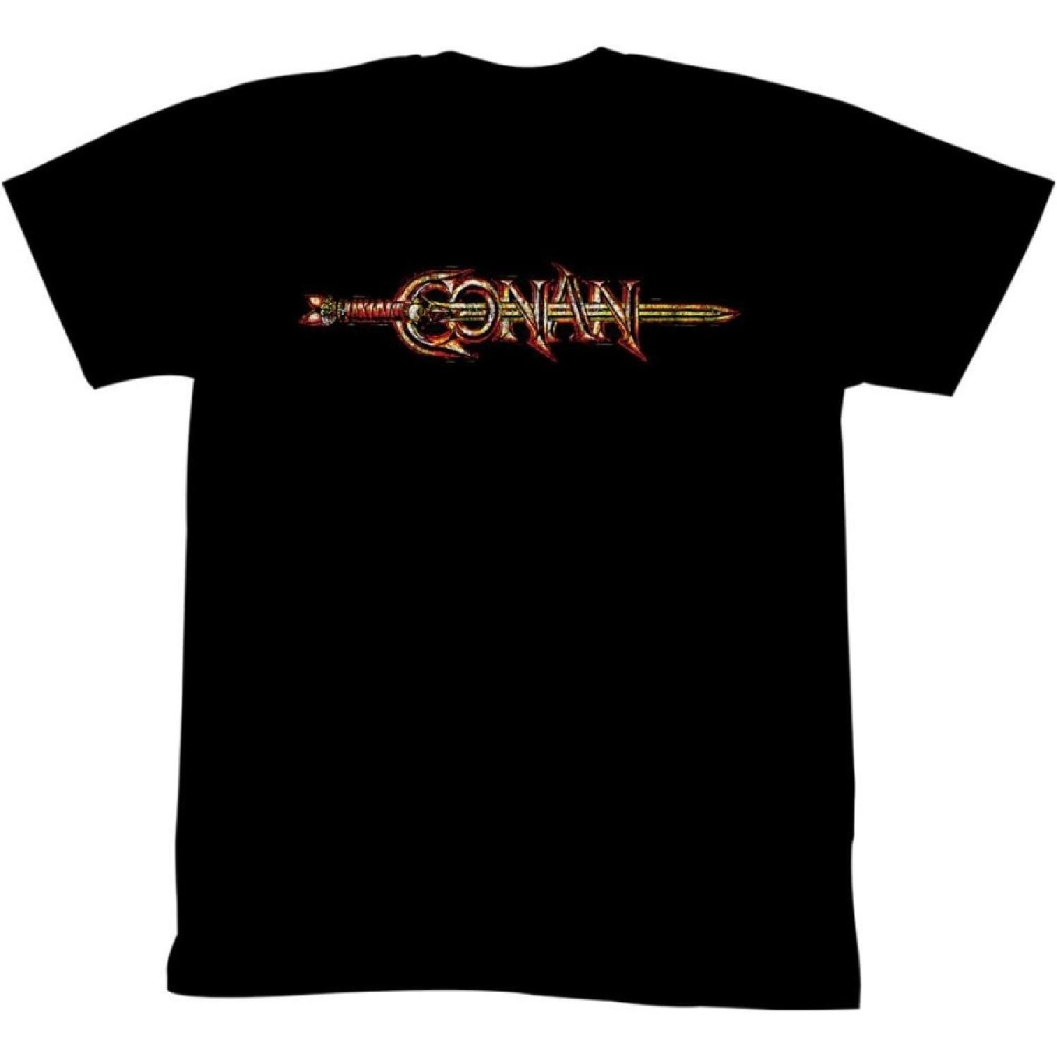 Conan Movie Conan Logo in Color Adult T-Shirt Tee(1) S