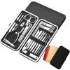 19-Piece Nail Care Set: Cuticle Nippers, Nail Clippers, Art Tools
