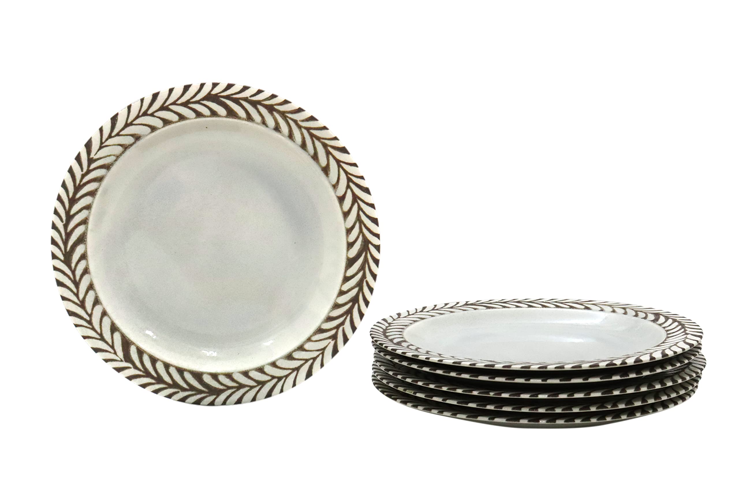 

New [Amazon.co.jp Exclusive] [Commercial Set] Mountain Cabin-Style Plate Series: 24cm Meat Plates (Titanium Gray) - Set of 6