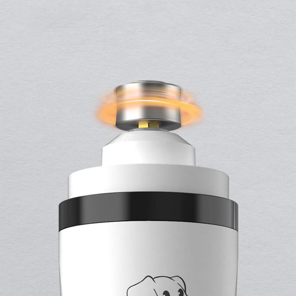 Pet Nail Grinder with Two LED Light Professional 3-Speed Electric USB Dog Nail Trimmers for Paw Safe Grooming for Cats