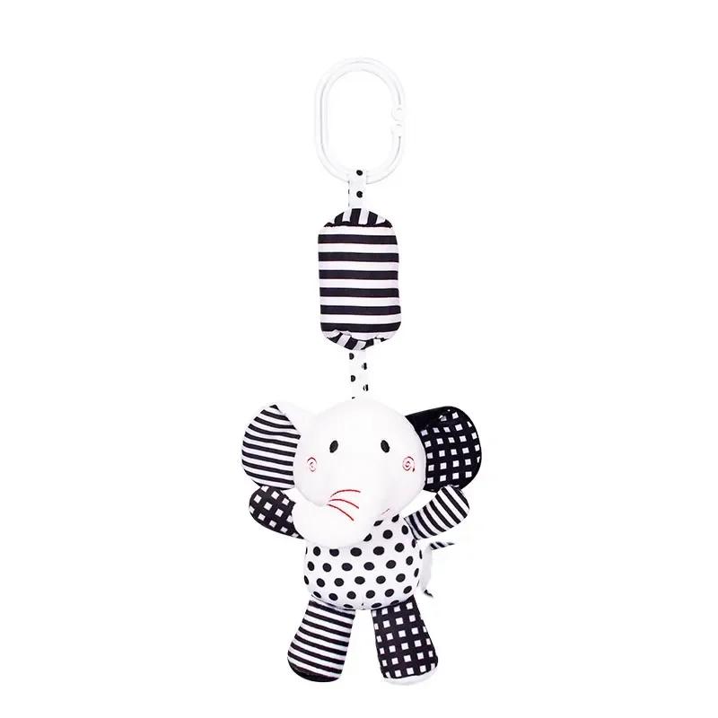 New Baby Animal Rattles Bed Stroller Bell Toys Newborn Grab Ability Training Dolls Educational Plush Infant Toy 0-12 Month
