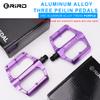 RIRO 3 Bearing Bicycle Pedal Aluminum Alloy Road Bike Pedal Non-slip Mountain Bike Pedals Sealed Bearing Bicycle Flat Pedals 6