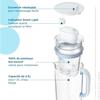 Skleněná filtrační konvice BRITA - Model One modrá - Objem 2,5 l, z toho 1,5 l filtrované vody - 1 vložka Maxtra Pro All-In-1 součástí