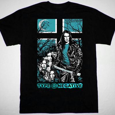 Maglietta NERA NUOVA della band Type O Negative Unisex Tutte le taglie JJ5188