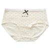 Girls' Pure Cotton Breathable Briefs, Mid-Waist with Sweet Bowknot, Antibacterial & Comfortable, Full Cotton, Extended Crotch