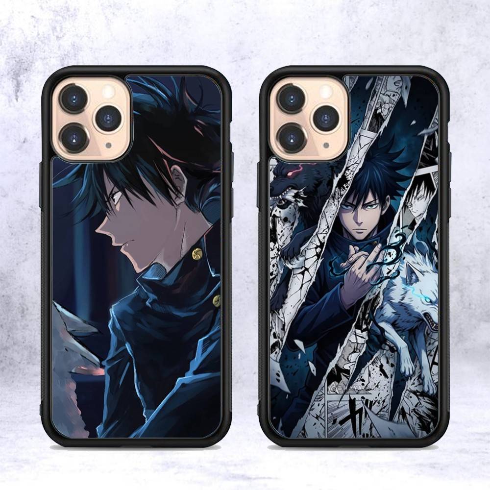 Anime Fushiguro Megumi Jujutsu Kaisen Phone Case For Iphone 11 12 13 14 15 Pro Max 17 16 Plus Hard PC+TPU Back Cover