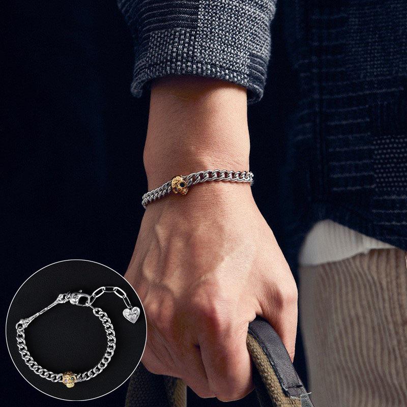 Retro Braided Open Bangle: S925 Silver Plated Unisex Bracelet - Trendy Heavy Industry Design