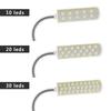 Industrial Led Light 1w 2w 3w Flexible Magnetic Work Light Portable Adsorbed Base Sewing Machine Eu/Us Plug Gooseneck Us Machine