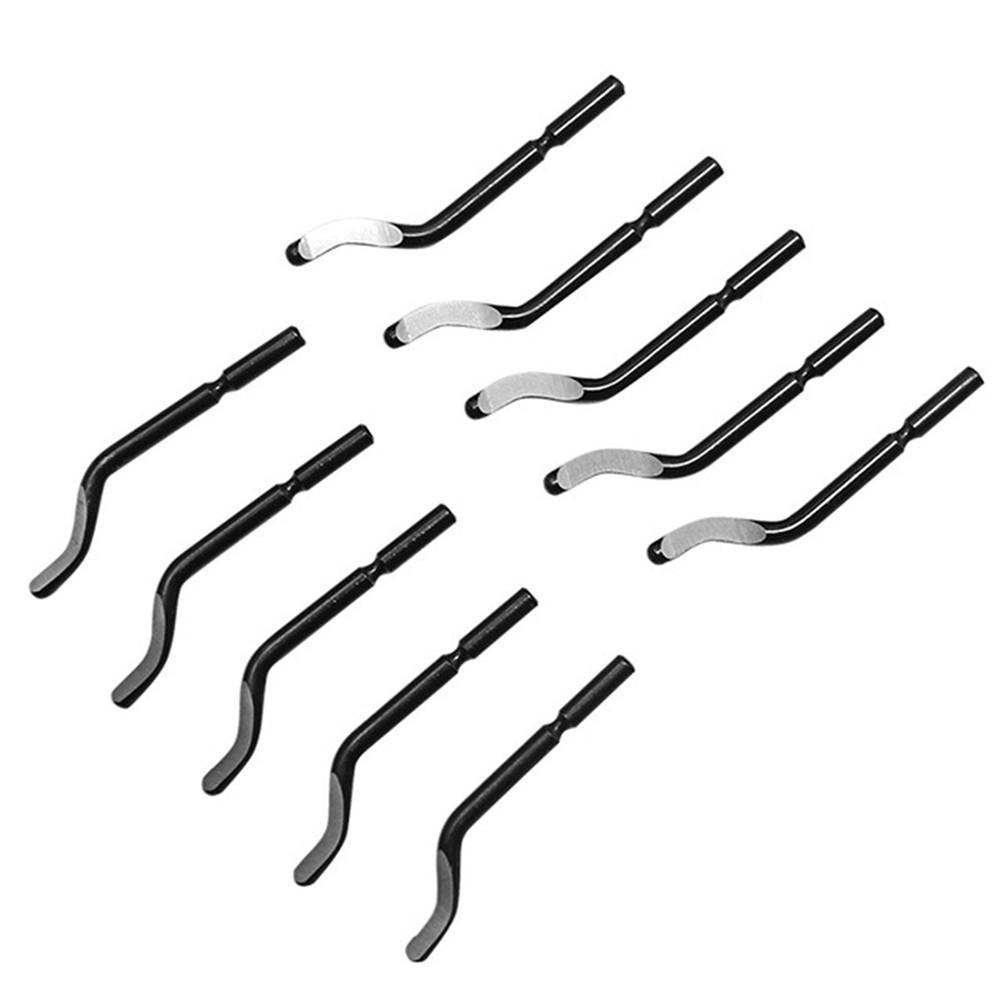 Accessories 1*Metal Cutting Handle 10*Blades Deburring Kit
