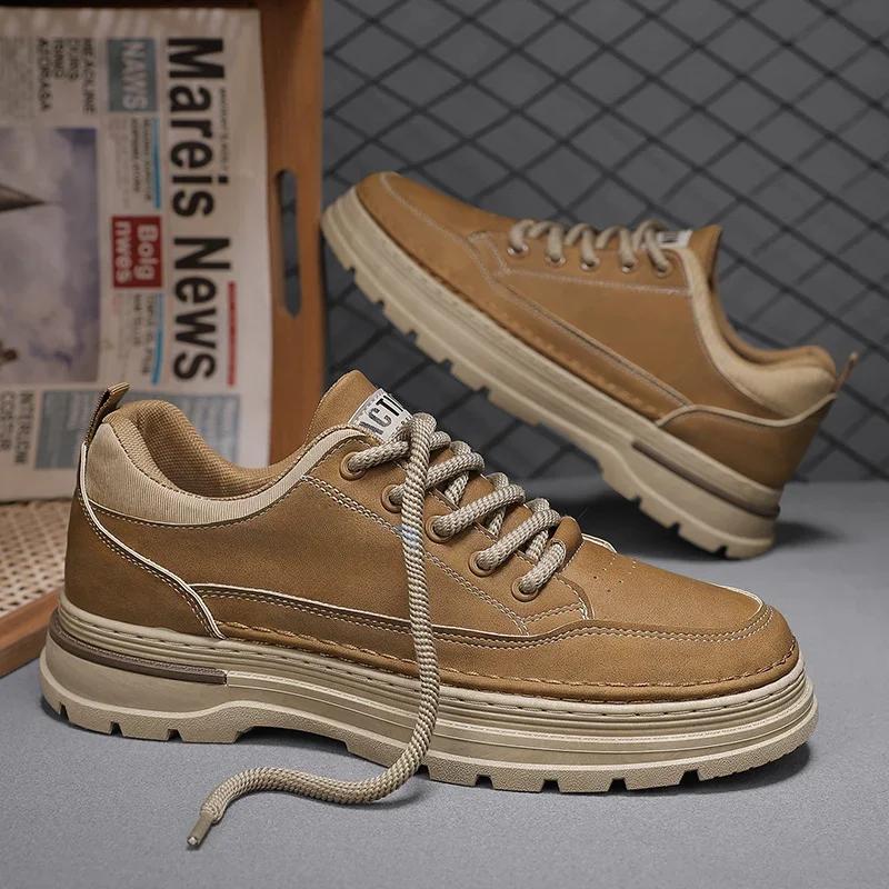 

24 зимние классические ботинки для мужчин высококачественные ботинки из искусственной кожи дизайнерские ботинки мужские и женские мотоциклетные ботинки мужские zapatillas de hombre 44 верблюд