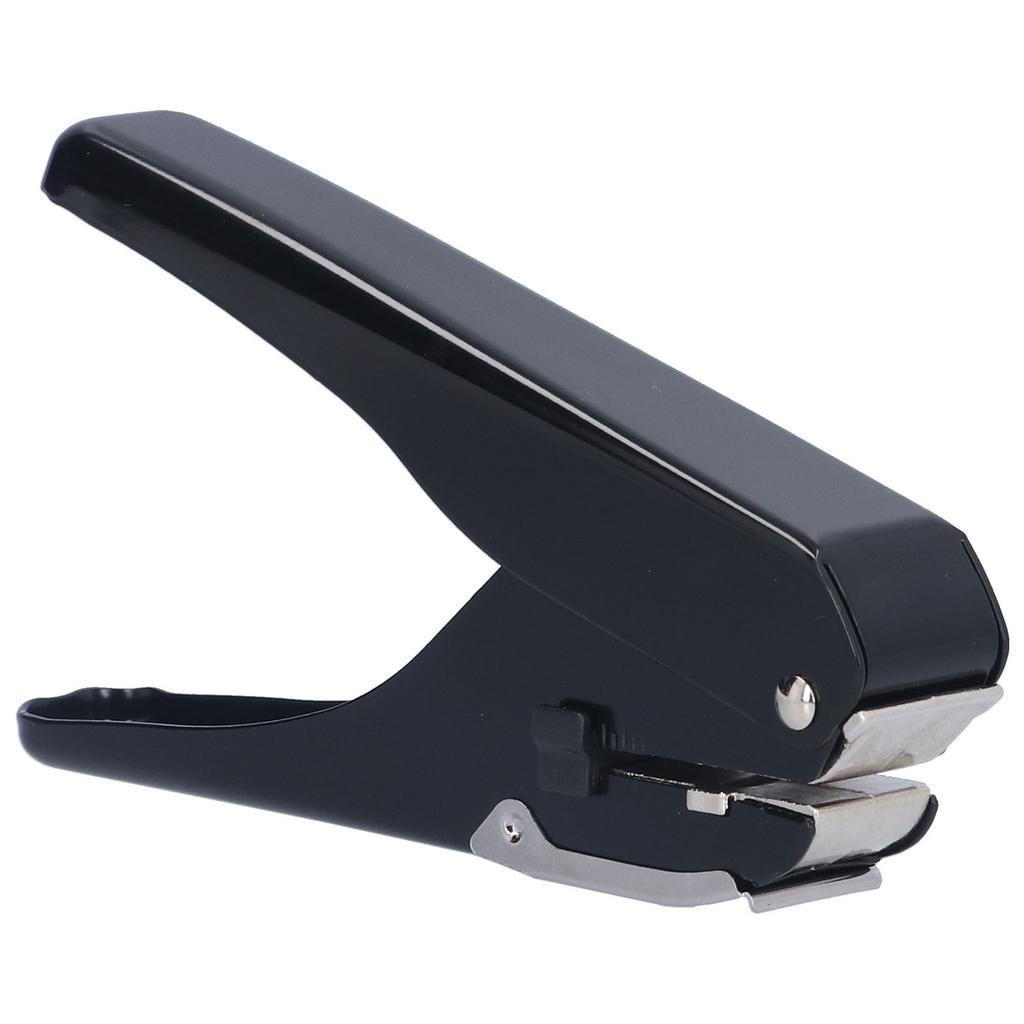 Hole Puncher Single 10 Pages Labor Saving Handle Punching Machine for Business Cards Plastics