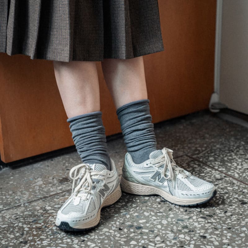 MONTH IN MONTH OUT Loose fit warmer socks CHARCOAL