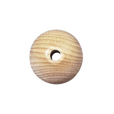 Raw Wood Balls, Drilled, 30mm Bore 6 Mm