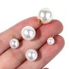 20Pcs/Lot Imitation Pearl Pendants White ABS Pearl Half Hole Beads for Jewelry Making DIY Necklace Earrings Charms Accessories
