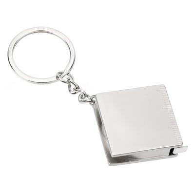 Mezura Anahtarlık Paslanmaz Çelik Çekmeli Cetvel Ölçme Aletleri Anahtarlık Geri Çekilebilir Cetvel