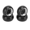 4pcs RC Drift Tire Aluminum Alloy Stable Flexible Drift Car Tyre for Wltoys 1 28 RC Car