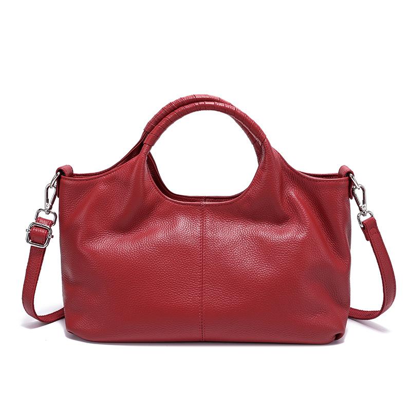 100% Genuine Leather Women's Bag Luxury Designer Large Capactiy Shoulder Bag Women Handbags Versatile Cowhide Crossbody Bags