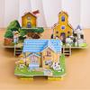 3D Three-dimensional Building Puzzle Model Toys DIY Handmade Paper Puzzle Building Blocks Educational Toy Gifts for Children