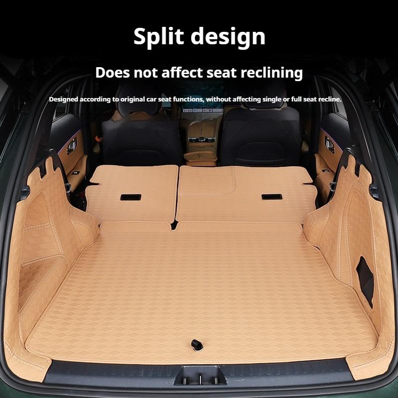 For Geely Starray EM-i Galaxy Starship 7 Custom Car Boot Mat Rear Trunk Liner Cargo Leather Floor Carpet Tray Protector Mats