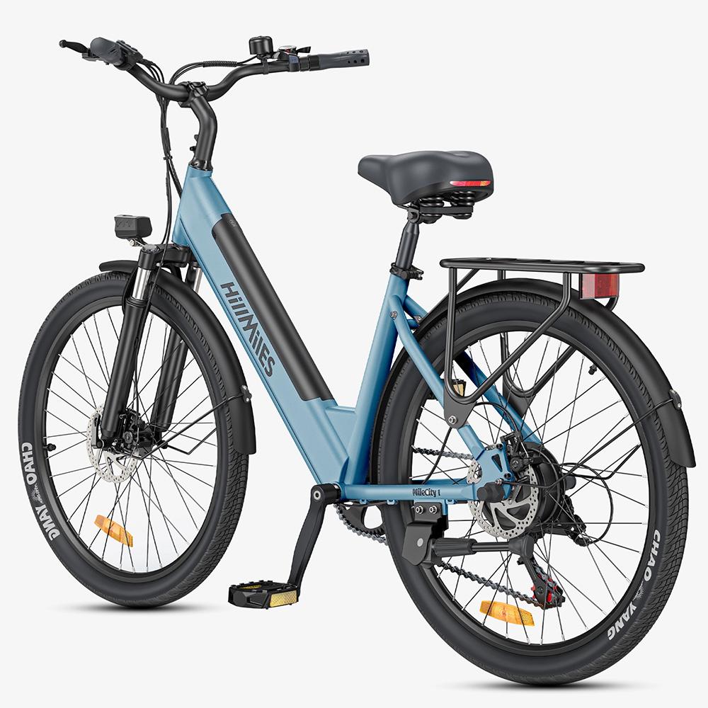 Elektrikli Bisiklet Yetişkin Hillmiles 26" 250W Motor Şehir E-bisikleti 36V 13AH Maksimum Menzil 100Km 7 Vites Yük 120Kg MileCity 1