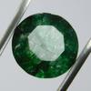 Natural Green Emerald Loose Gemstone 6.80 Ct Round Shape for Jewelry Making and Gem Collections
