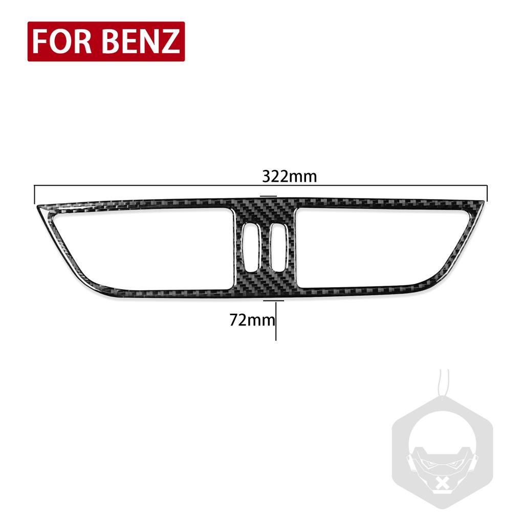 For Mercedes-Benz CLS C219 2004-2009 Central Control Air Outlet Sticker Cover Trim Carbon Fiber Interior Styling