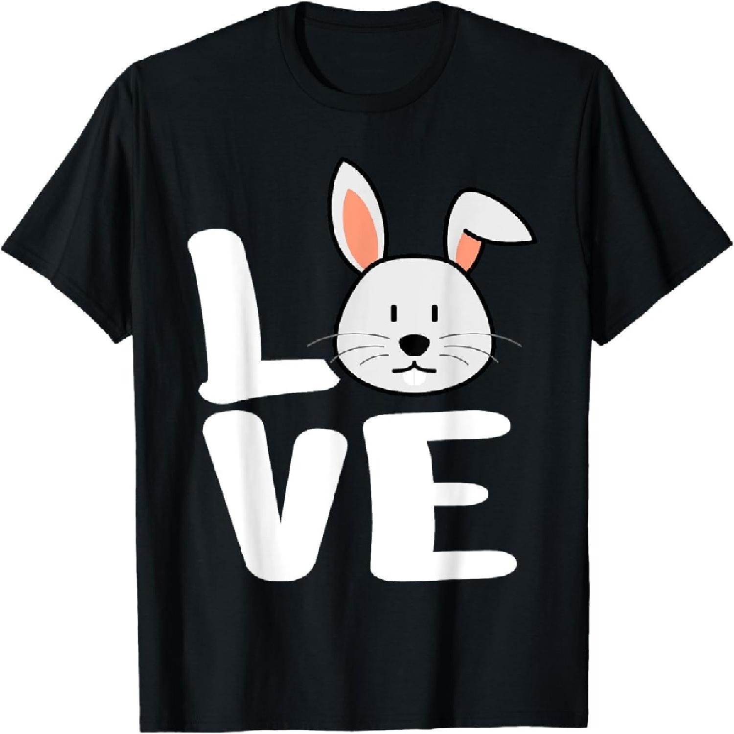 LOVE Rabbits Shirt _ Bunny Lover Shirt _ Cool Rabbit T-Shirt XXXXXL разноцветный