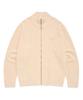 Boucle Full-Zip Cardigan Ivory