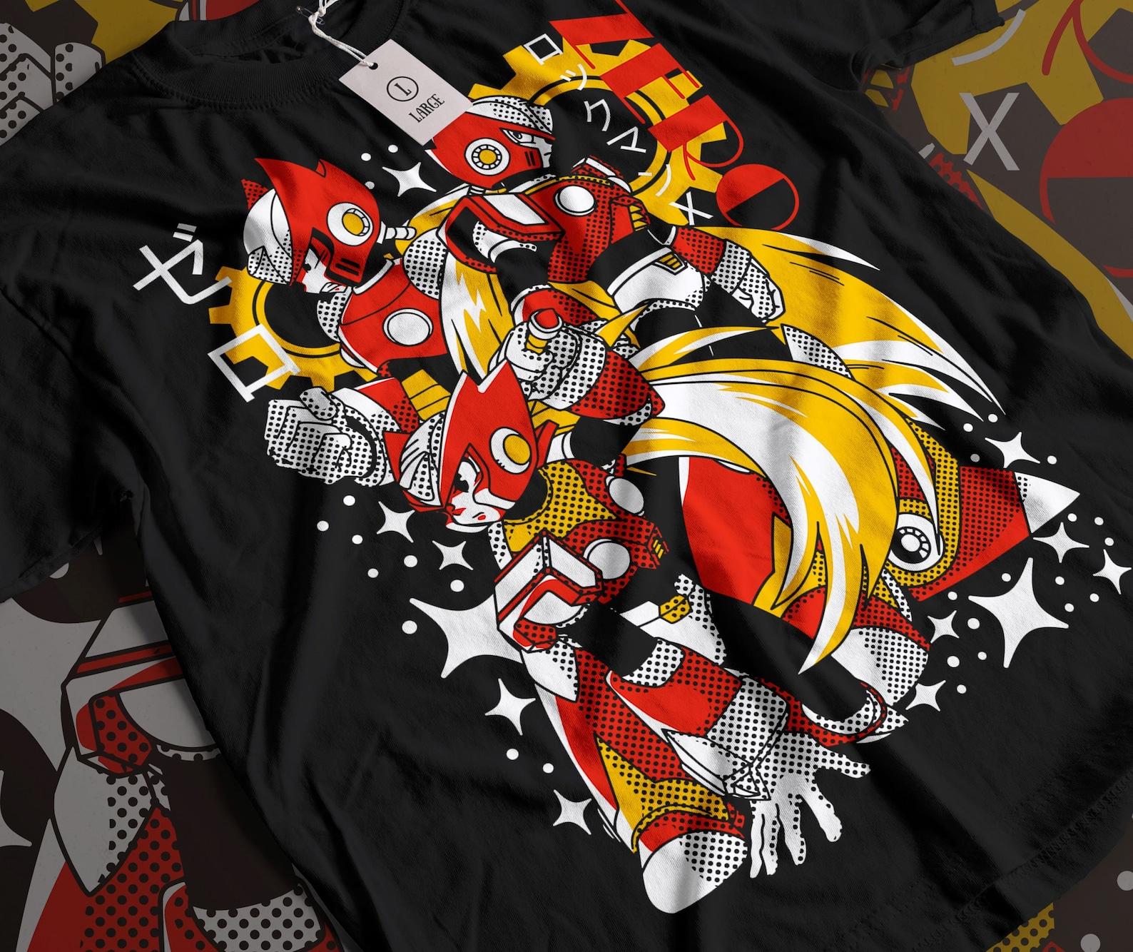 Mega Man Blue Bomber Gaming Shirt S
