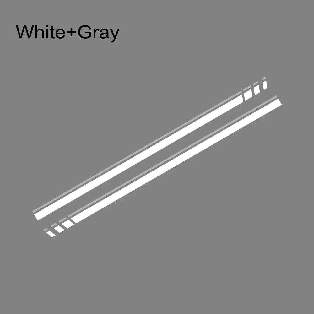 Car Door Racing Stripes Vinyl Decals Both Side Skirt Sticker Graphics Accessories For Volkswagen Up Hatchback Eco VW Move Up
