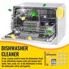 Jakehoe Dishwasher Cleaning Tablet 12pcs Special Dishwashing Block Heavy Dishwasher Cleaning Degreasing & Scale Removing Washing Tablet
