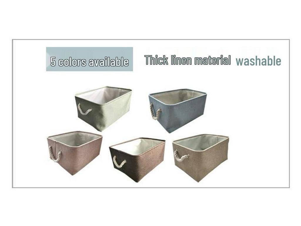 Foldable Children's Toy & Sundry Storage Basket - Washable Fabric Organizer for Living Room Items