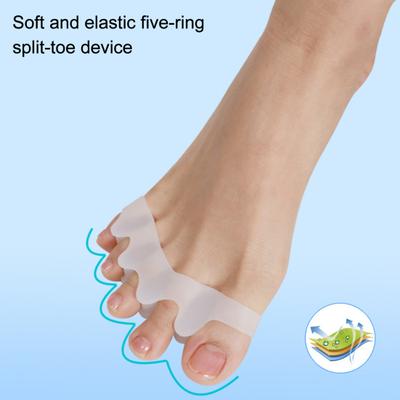 1 Paar Zehenspreizer für überlappende Zehen, Tages-Hallux-valgus-Korrektur, weiche SEBS-Zehenspreizer für den täglichen Gebrauch