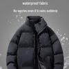 Men's American Style Waterproof Winter Coat - Warm, Thick, Versatile Down Cotton with Stand Collar