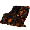Scary Halloween Flannel Blanket for Couch, Cozy Throw for Fall Decor