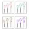 Manual Silicone Whisk Manual Egg Beater Durable Kitchen Pastry Tools Cake Baking Utensil Mixer for Baking and Cooking