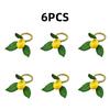 1/6/12PCS for Wedding Birthday Party Plant Napkin Ring Dinnig Table Decoration  Kitchen