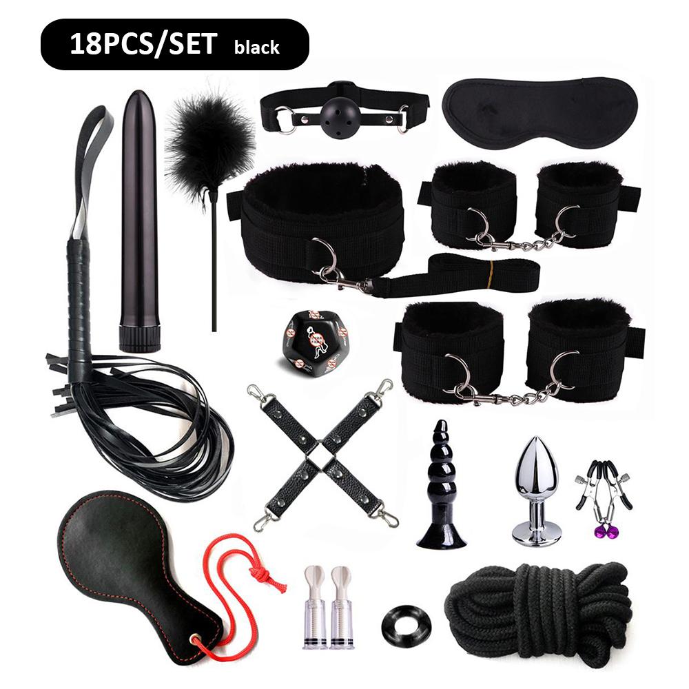 Sex Toys Set for Adult 18 Couple Flirt Game Handcuffs Anal Plug Vibrators  Erotic Products for Sexy Shop Sextots Woman