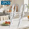 Multifunctional Hand Forged Kitchen Knives BBQ Meat Cleaver Fruit Vegetable Knife Professional Stainless Steel Knife Scissor