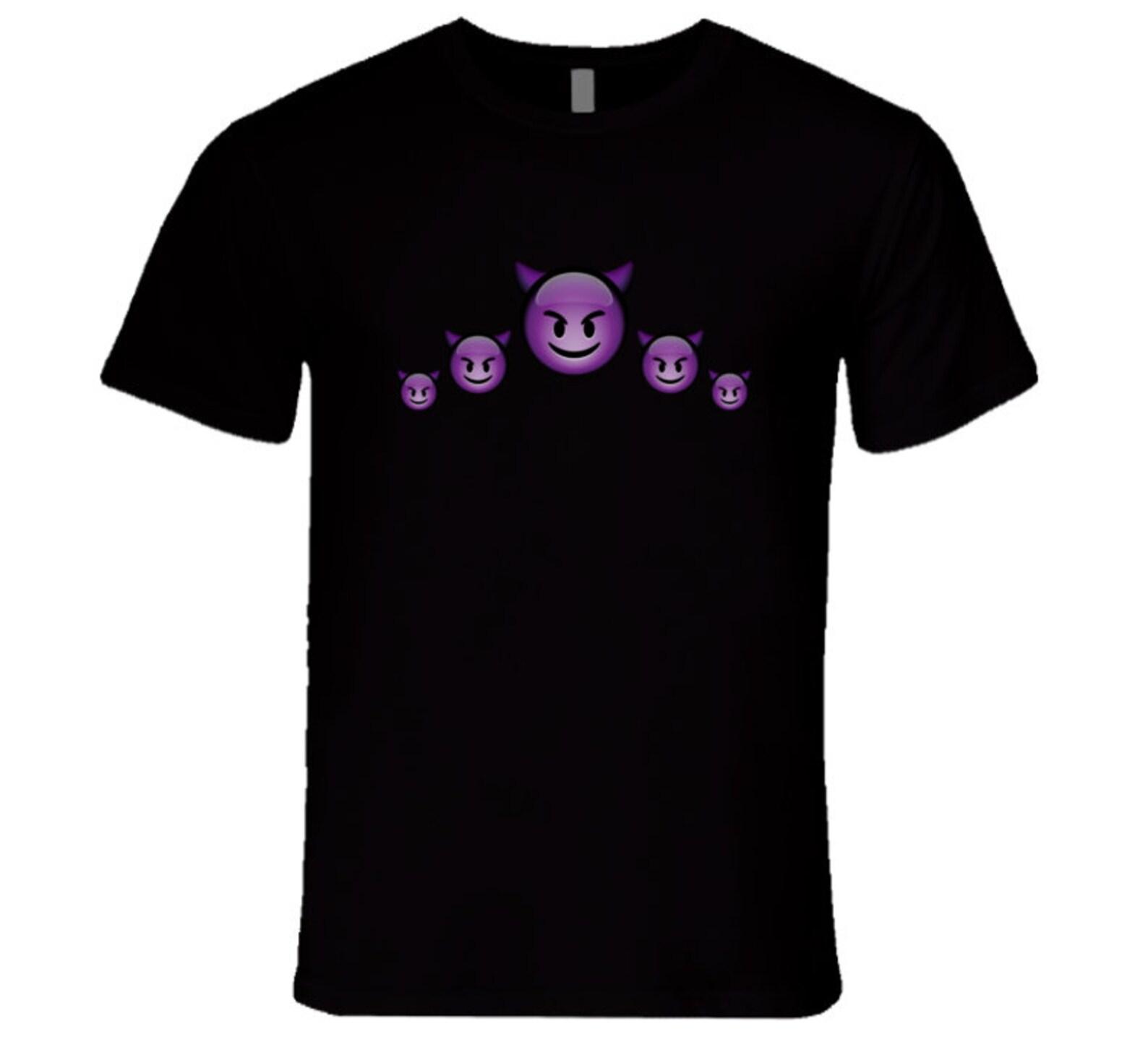 Purple Demon s Black T Shirt 2XL