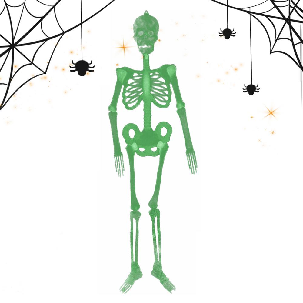 Halloween Skeleton 5 Ft Luminous Glow In The Dark Realistic Bones Halloween Hangable Skeleton Decorations For Party Yard Garden